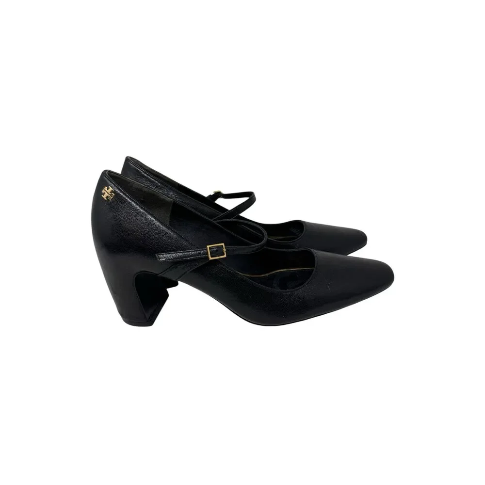 Shoe Size 7 Tory Burch Black Leather Pumps